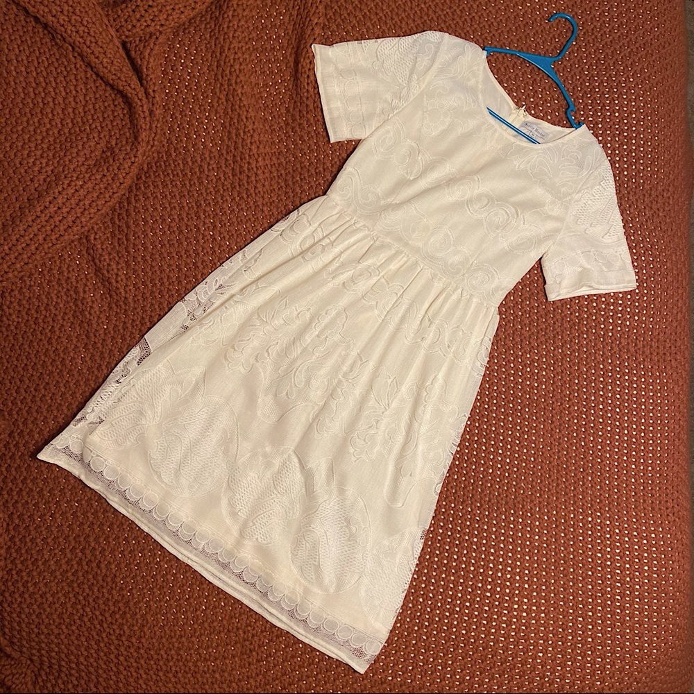 Cream Lace Dress